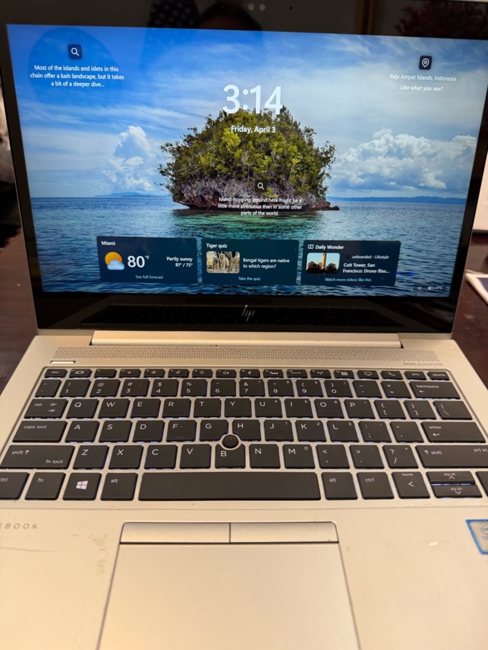 HP Silver and Black Laptop with Full-Size Keyboard